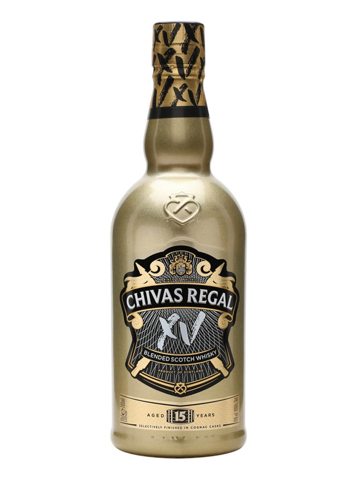 Chivas Regal 15 Year Old XV Gold Bottle