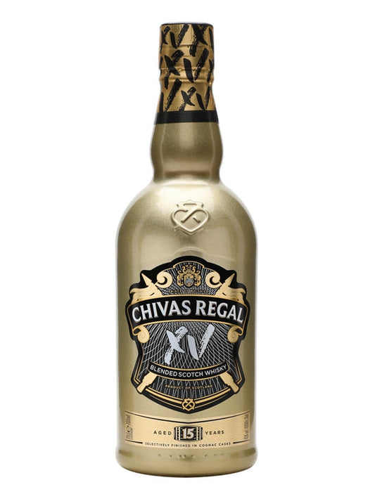 Chivas Regal 15 Year Old XV Gold Bottle